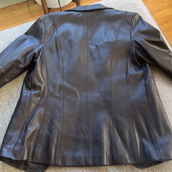 M Julian Button Up Leather Jacket - Picture 4 of 4